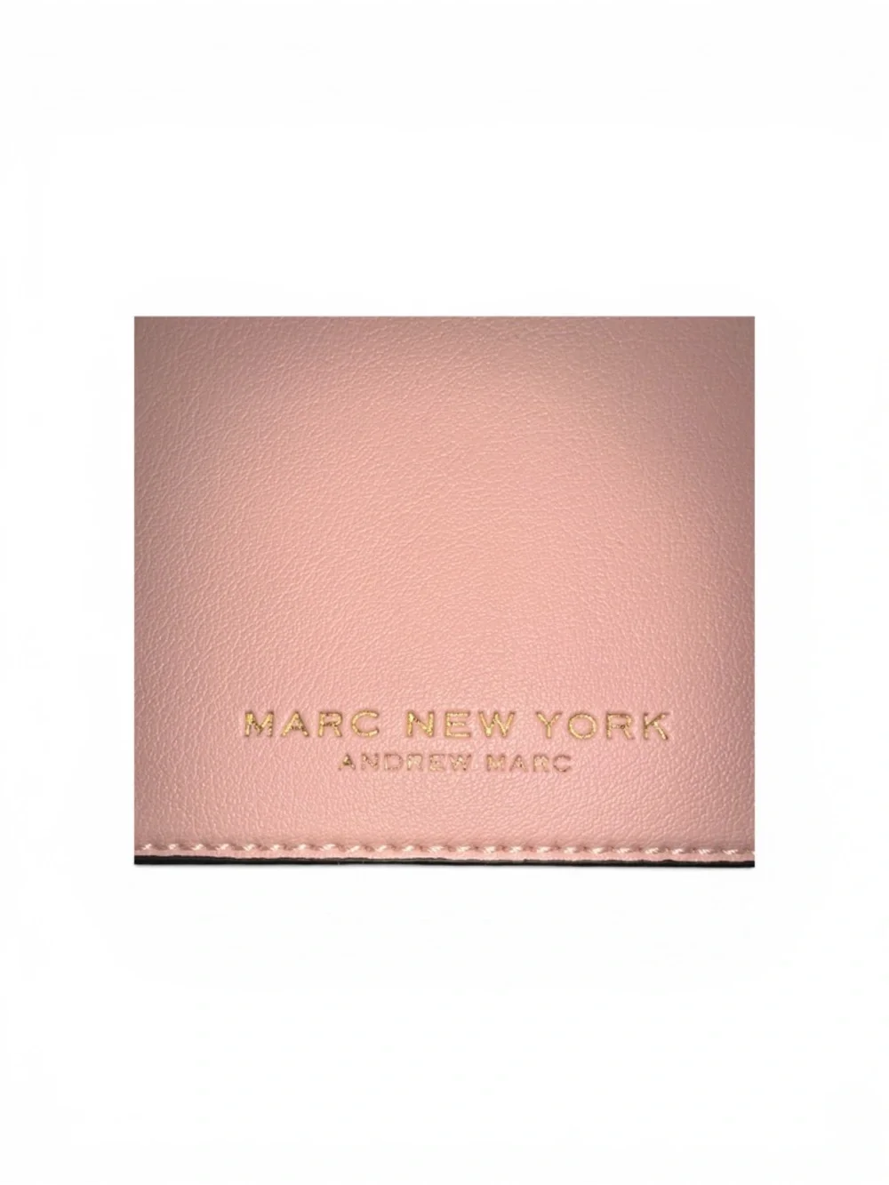 Marc New York Light Pink Vegan Leather Coin/Card Holder with Gold Charms &‎ Clip
